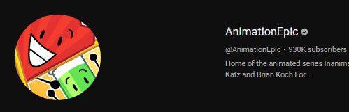 InanimateUpdate's tweet photo. The AnimationEpic channel has reached 930,000 subscribers!

This means that some sort of giveaway will be announced in the near future!

#inanimateinsanity https://t.co/NNz4RP4E4L