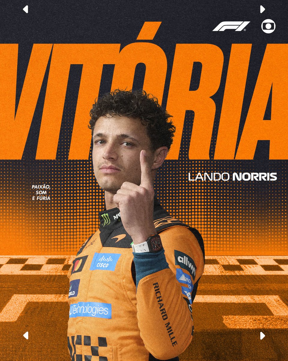 tvglobo's tweet photo. LANDO NORRIS É O NOME DELE! TEM QUE RESPEITAR O ATUAL CAMPEÃO MUNDIAL!

Norris é o vencedor do GP da Hungria e renasce para a temporada de 2026! #F1naGlobo #Formula1 #GPdaHungria https://t.co/ueSEcPEr2u
