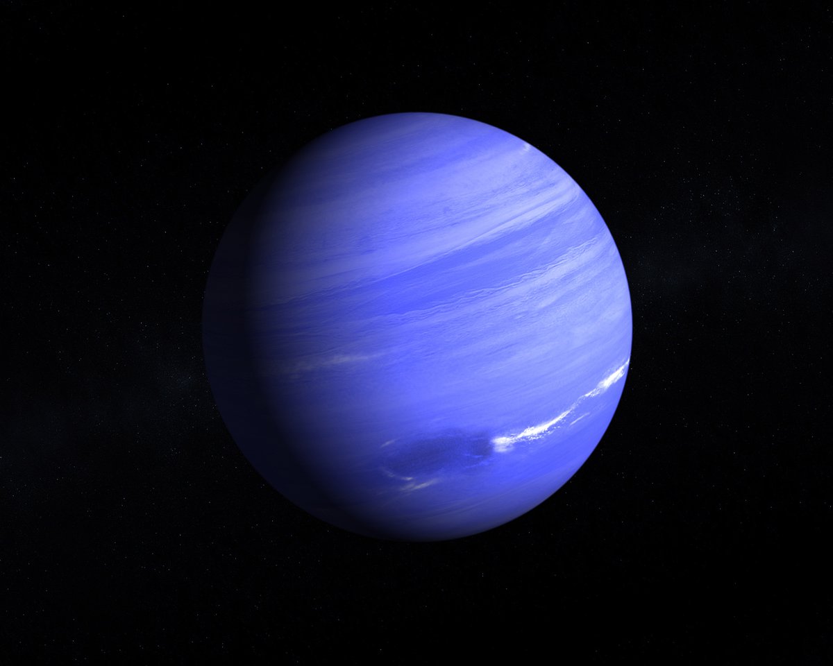WorldAndScience's tweet photo. Neptune may look calm from afar, but its winds can actually travel faster than the speed of sound. https://t.co/Axle99Q6PX