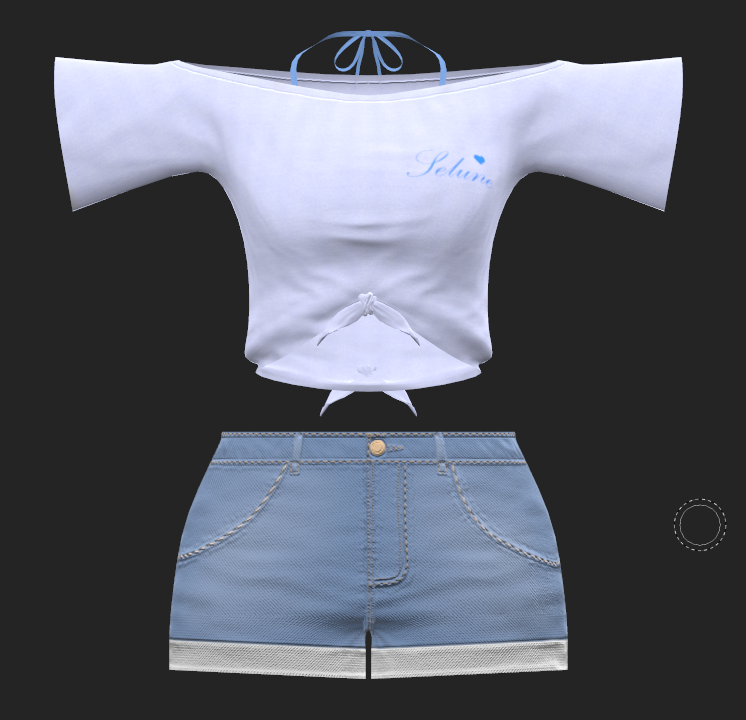 torimochi_3d's tweet photo. 無料配布 夏衣装wip

次の衣装の名前は "Selune(セルーン) " に決めました‼

夏と海っぽい感じを意識しています✨

テクスチャはもう少し微調整したらウェイト塗りに入ります💪

#VRChat #LUMINA_3D #ルミナ3D https://t.co/3Kw0QxlIN8