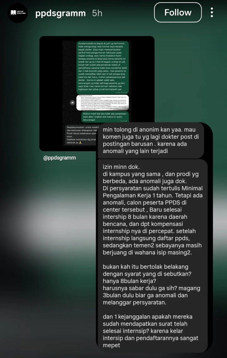 txtdarijasputih's tweet photo. WKWKWK

Hancur betul tata kelola pendaftaran PPDS universitas yang di bawah @Kemdiktisaintek 

Kalau tidak mampu, bubarkan saja university based

Banyak yang tidak adil dan tidak transparan seperti cerita ini

Dari pendaftaran saja sudah tidak transparan https://t.co/D9xFNa1Uk3