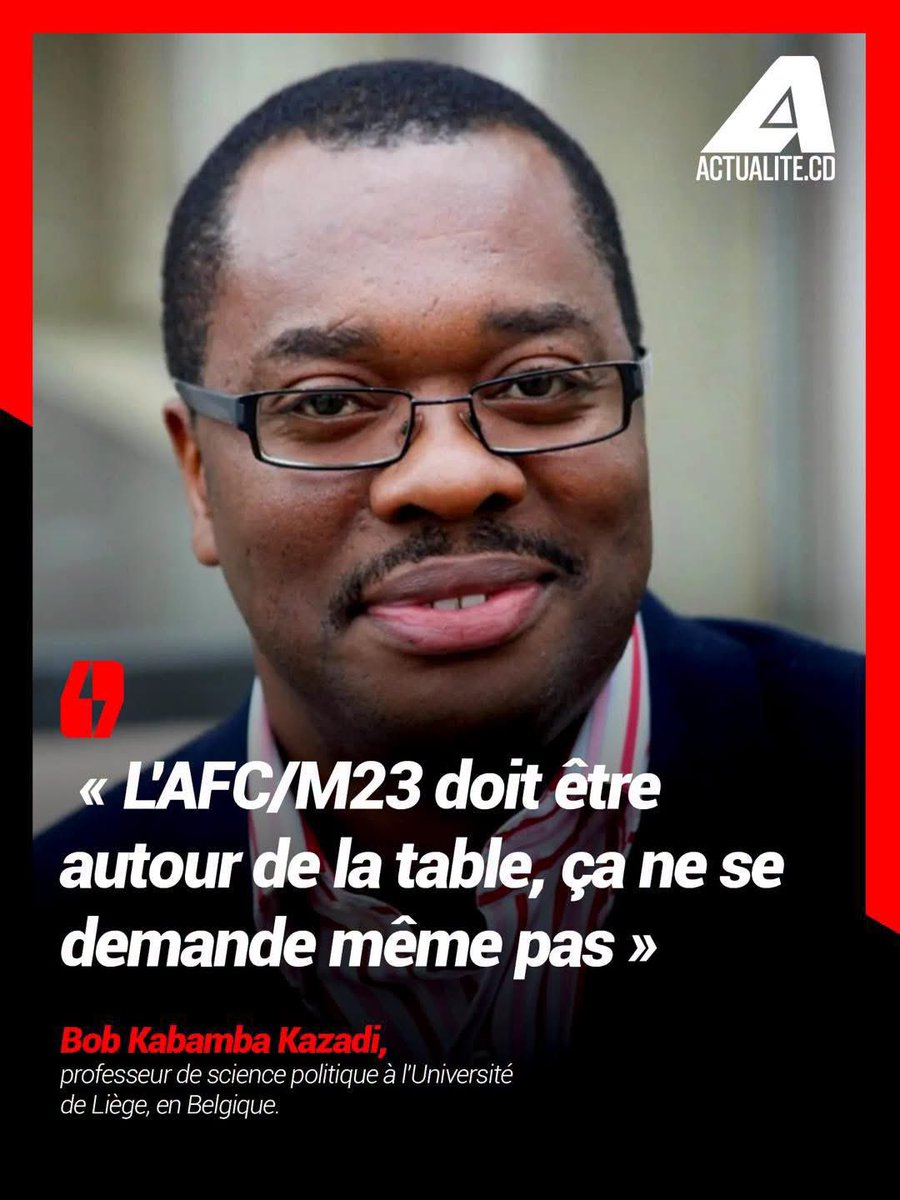 StanysBujakera's tweet photo. #RDC: Bob Kabamba est catégorique sur la participation de l’AFC/M23 au dialogue national https://t.co/DNNiv8ZMx2