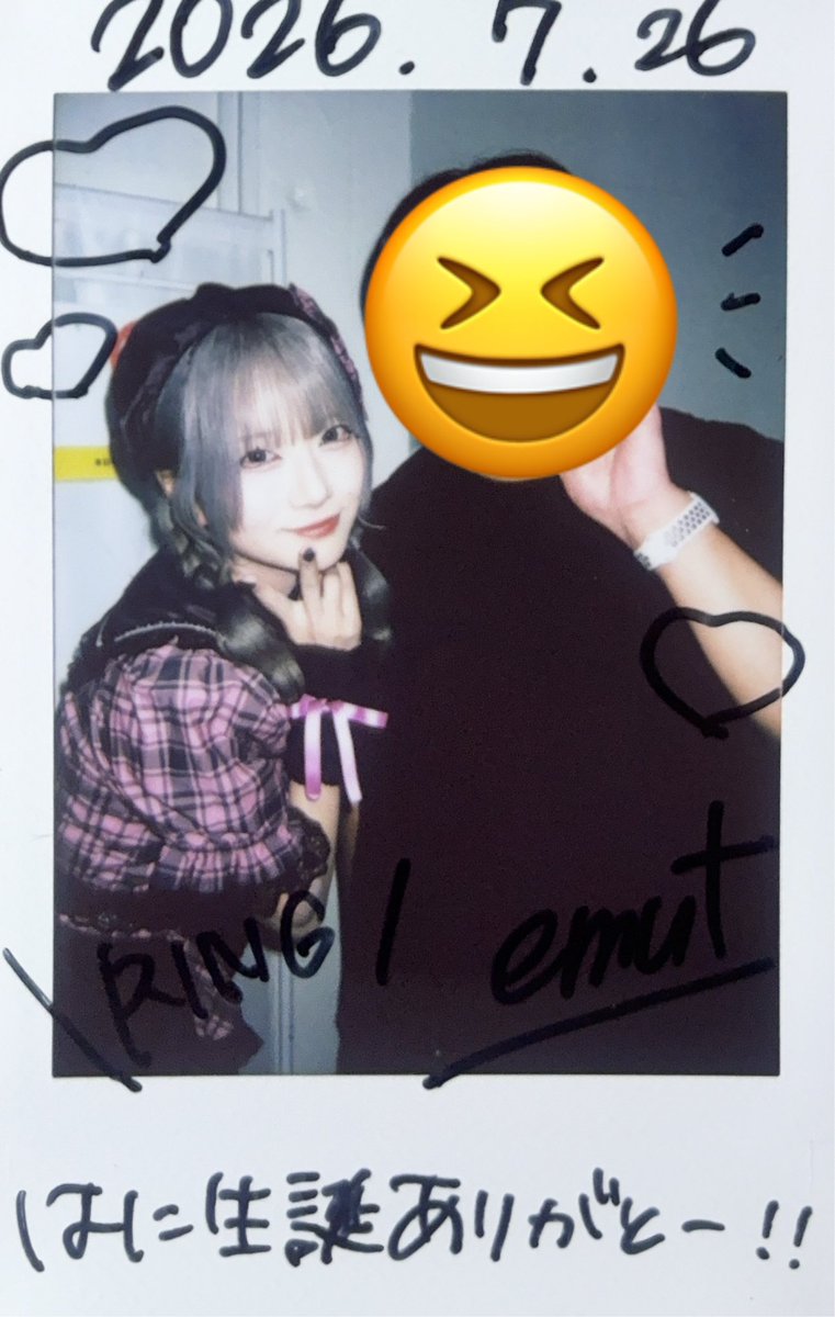 idna017's tweet photo. えむちゃんとチェキ
ライブでは2回目ましてだった
他ではよくみかけてるw
いつも思うが可愛かった😊️ https://t.co/jkBxXvxm5T