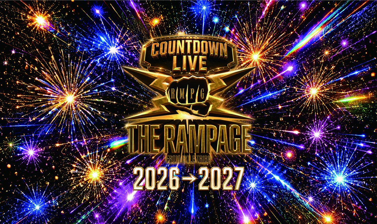 entameclipnews's tweet photo. 📎 【THE RAMPAGE】昨年に引き続き、今年は福岡でカウントダウンライブ2026→2027開催決定！デビュー10周年の幕開けをファンとともに！

【記事を読む】
https://t.co/wNVakZWD8n

#THERAMPAGE https://t.co/ew0dj5ThSd
