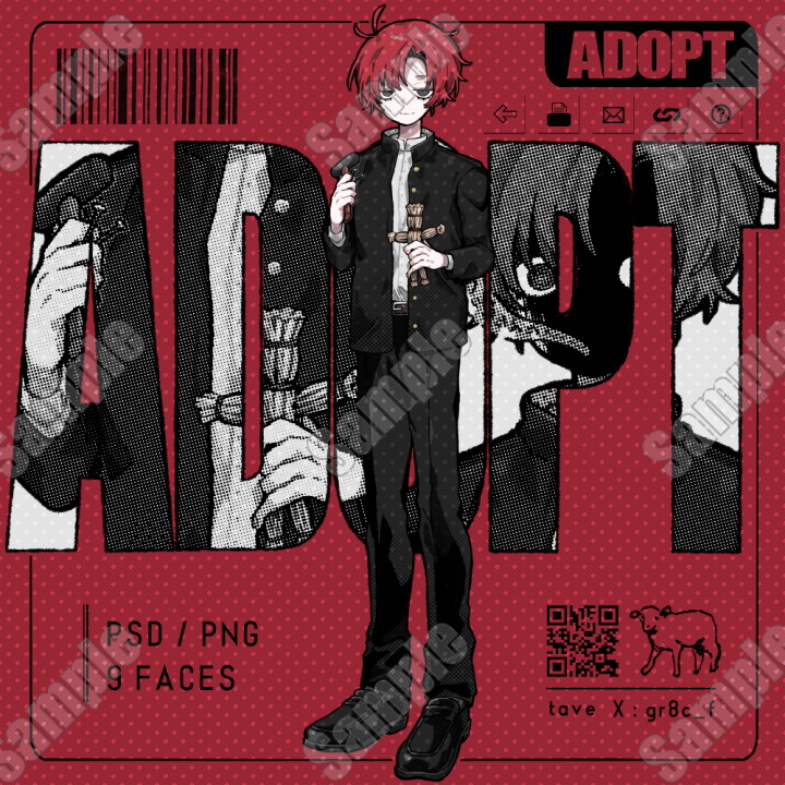 gr8c_f's tweet photo. 【つなぐ/オークション】
Adopt :: UMEBOSHI
https://t.co/v3DKNWkMyC
#つなぐ #キャラ販売 #立ち絵販売

～7/29 23:59までになります。即決価格設定あります。
新しいテイストで制作したAdopt5人目になります。梅干しでちょっとオカルトな学生です🐺
素敵なご縁がありますように.* https://t.co/XwzX9vRa6f