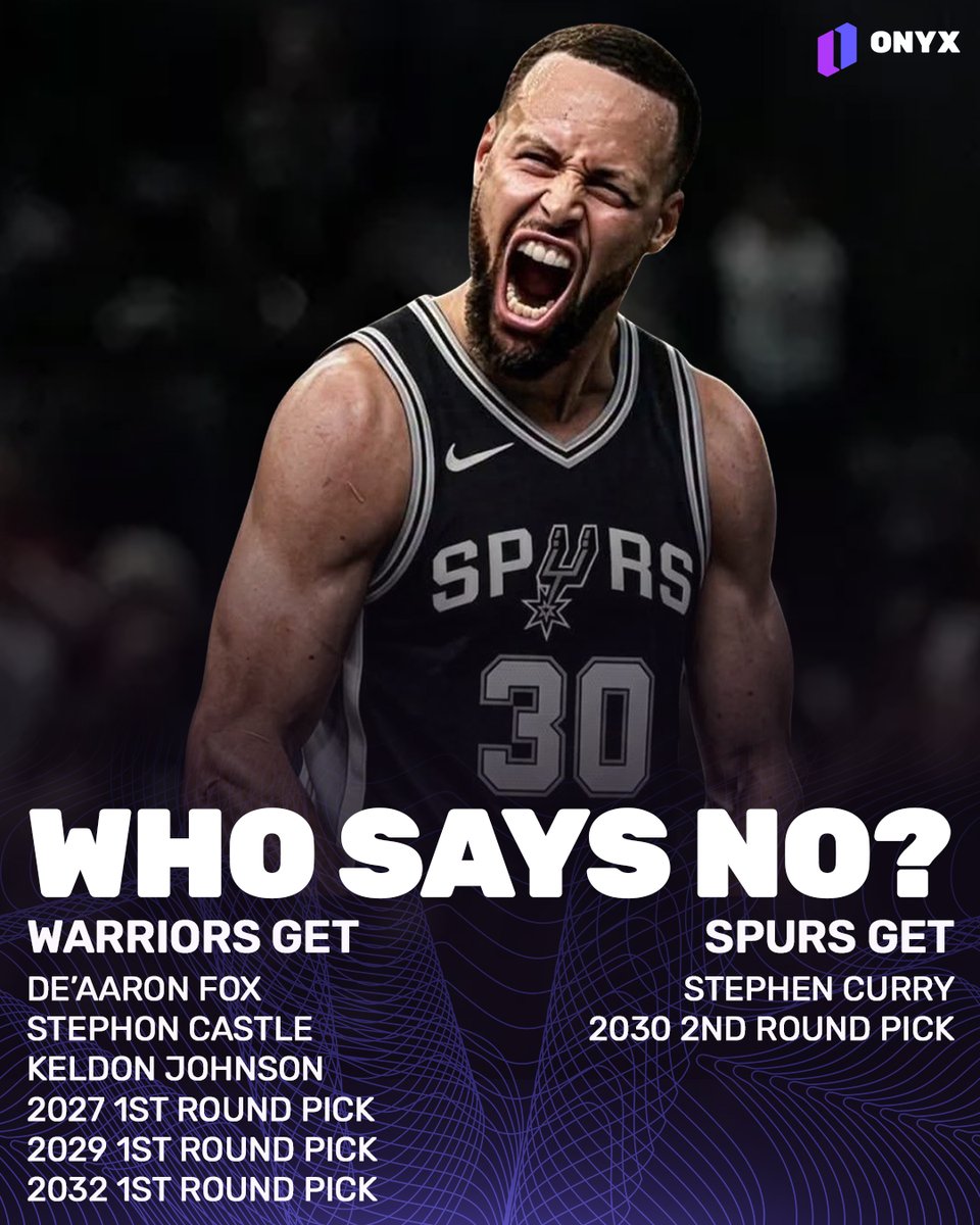 OnyxOdds's tweet photo. The Warriors have failed Steph Curry, the Spurs need another star to get over the hump ...

Who says no to this Western Conference BLOCKBUSTER? https://t.co/pOEwdn7UZK