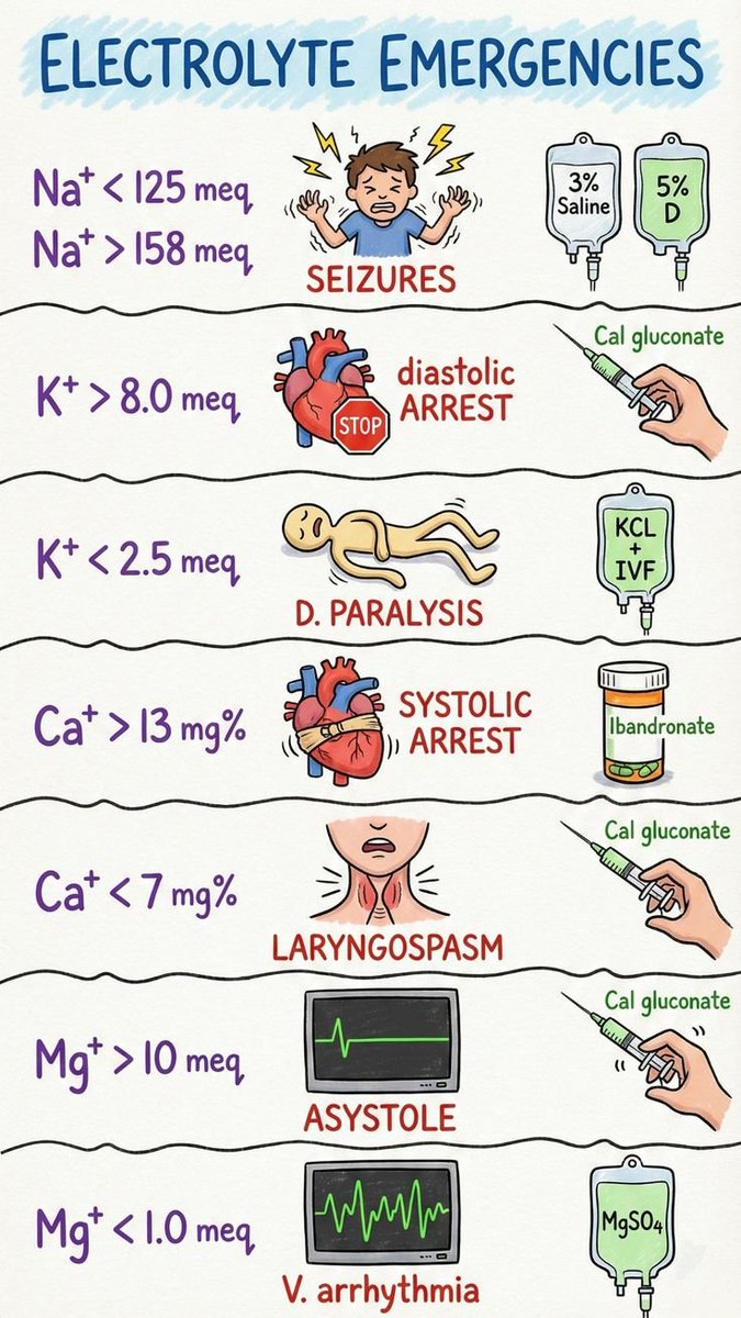 nervemed's tweet photo. Electrolyte Emergencies https://t.co/mu9EwxAHV4