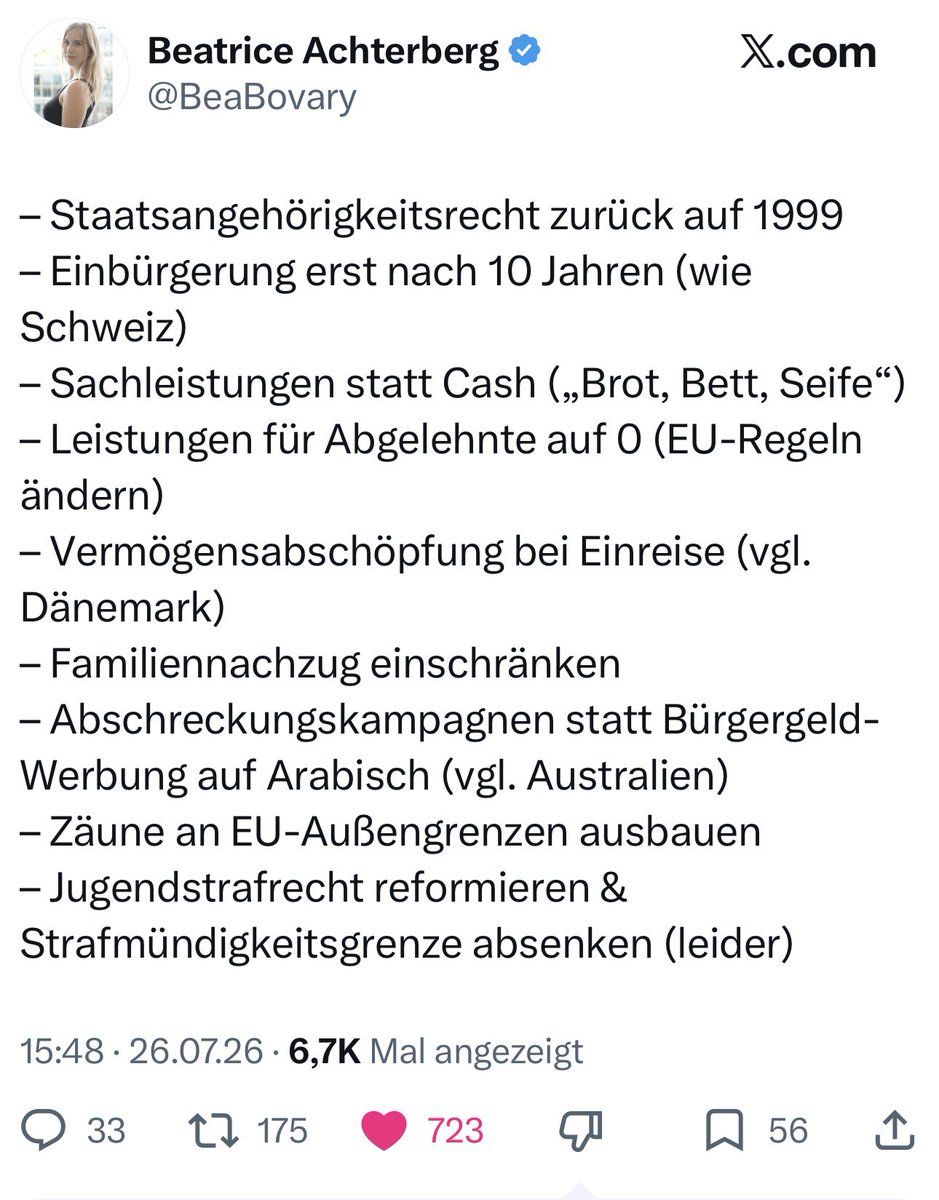 BrennpunktUA's tweet photo. Das‼️👇 — und zwar sofort — um nur  mal den Anfang zu machen. Alles andere wird die deutsche Bevölkerung nicht mehr akzeptieren. Und zwar zurecht! https://t.co/Sh5VywNvSh