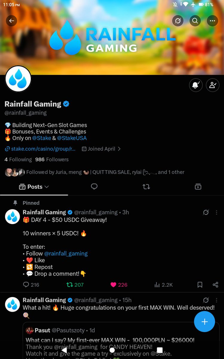 its_roxygrl's tweet photo. @rainfall_gaming Thank you rainfall gaming https://t.co/BOWkqH6HhM