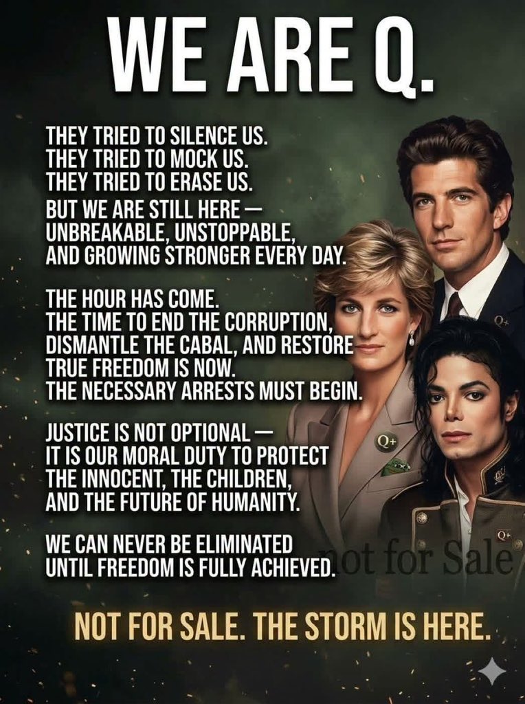 Daniell64334313's tweet photo. We Are Q! https://t.co/HbT5inbqeF