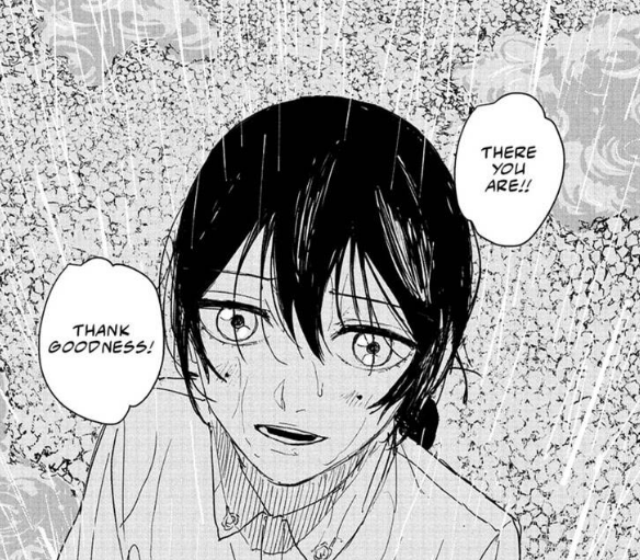 PikkuProgram's tweet photo. Society deems that men should make the first move: the ones who 'act as the shoulder to cry on'.. And I just can not express enough how much I love Kagurabachi, Hokazono, for yet again, subverting expectations.

This isn't a fairytale knight in shining armor - this is human. https://t.co/r94Oi88Kpm