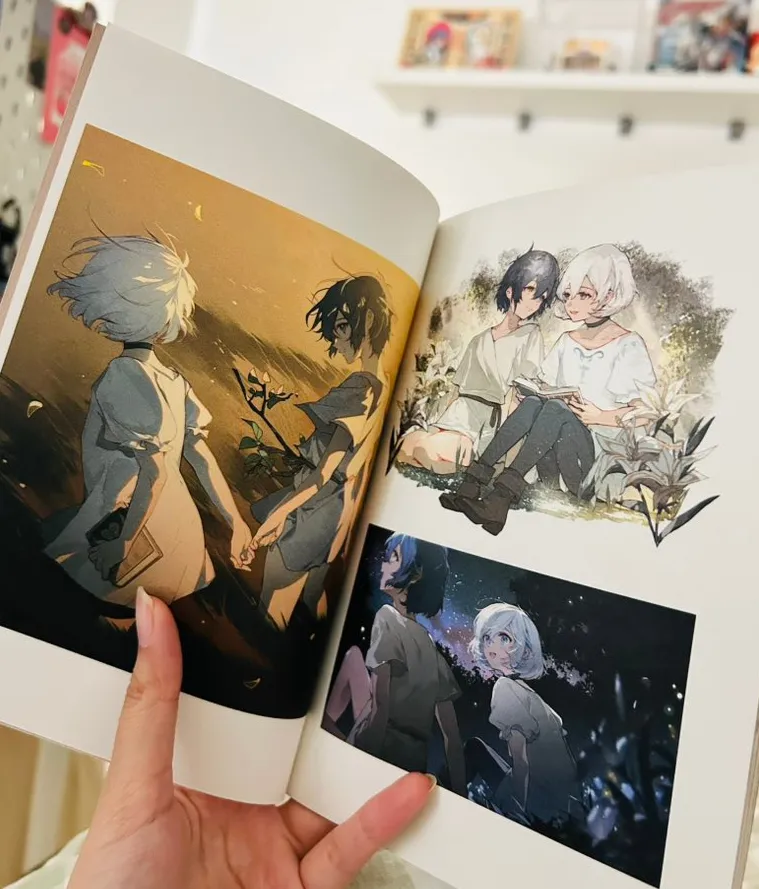 liricamore's tweet photo. although unfinished, seeing the mock up of my book fills me with DETERMINATION https://t.co/wK7DU3OKXK