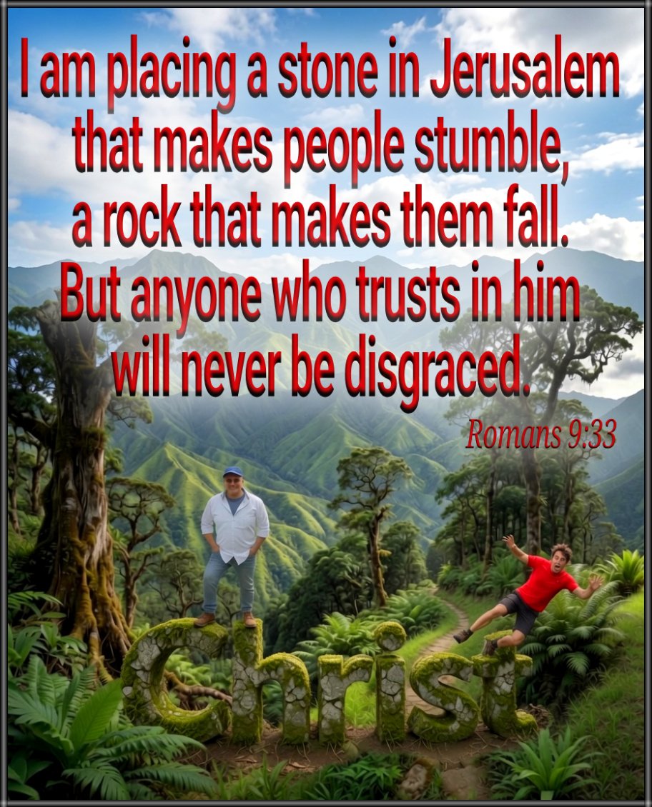 Ahavah_Rob's tweet photo. - Logic says that standing ON the rock, is better than tripping OVER it
- There will be no other choice, either trip or stand 
- The clarity of our viewp &amp; the distance we can see is better standing
- Let our footing be secure in the trust we have by standing on the ROCK of ages https://t.co/X1CJMmLdIC