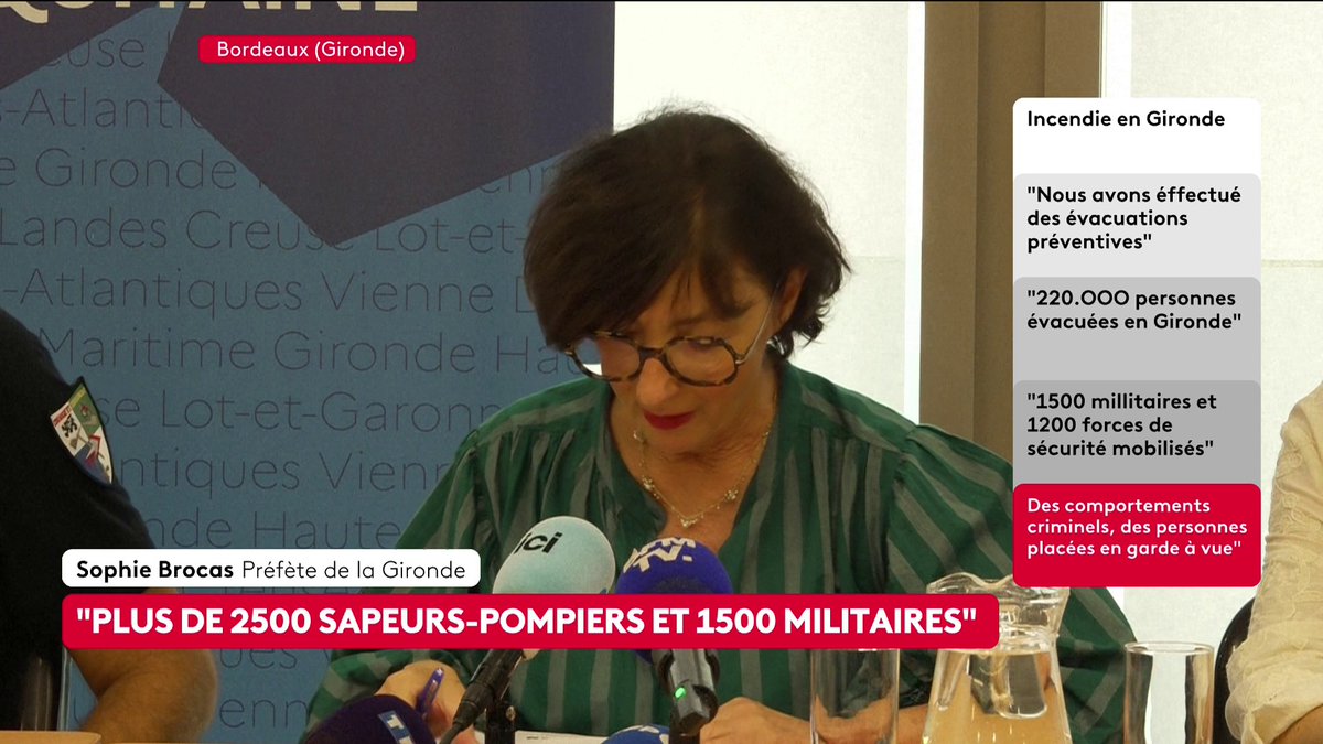 Incendies titanesques : la préfète de Gironde Sophie Brocas demande aux agriculteurs… de remplir "un fichier sur un site" avant de venir aider les pompiers. "La générosité c'est très bien, à condition que ce soit organisé"

