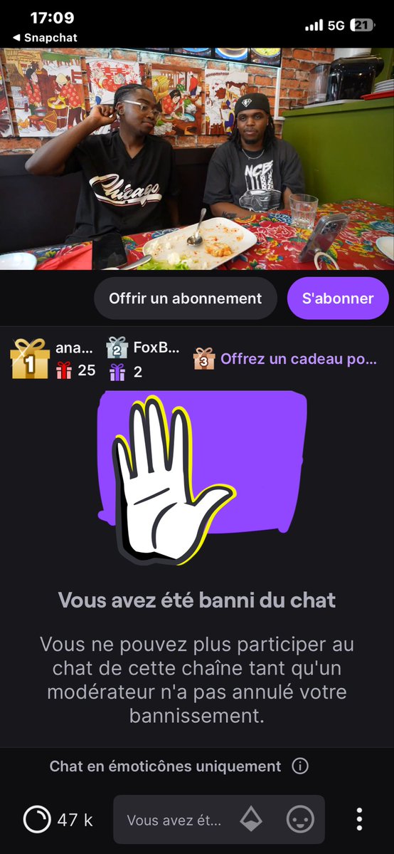 crapulator9315z's tweet photo. Jérémie BBC est officiellement banni 💔💔💔 https://t.co/hsikRph4af