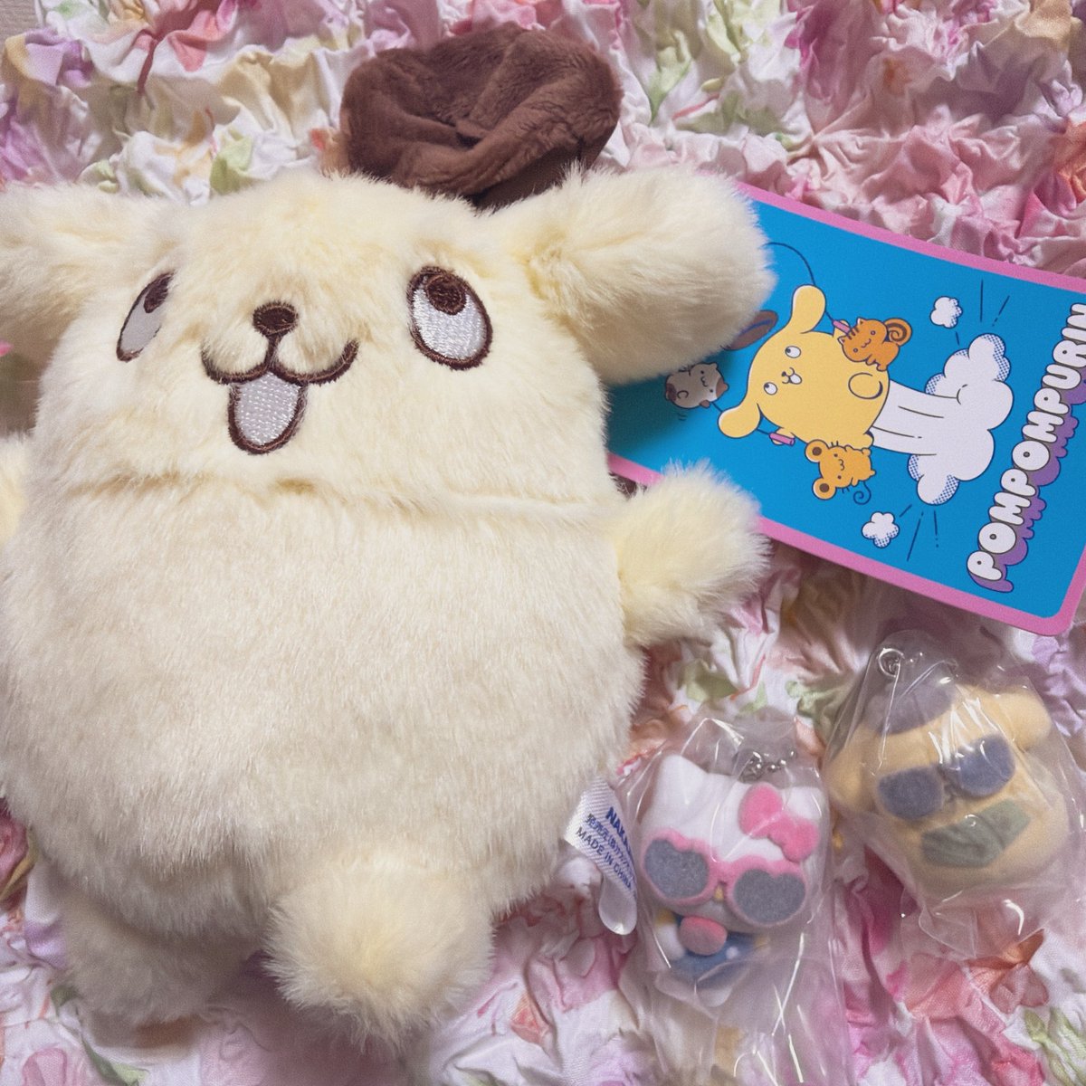 a__ano's tweet photo. 去年のイベントで買えなかったぴょーんマスコット、この前突然ポップアップに売ってたらしくたまたま遭遇した友達が買ってきてくれた☺️かわいすぎる！フロッキーのガチャも悪ぶっててかわいすぎる！ https://t.co/i68iXv35qU