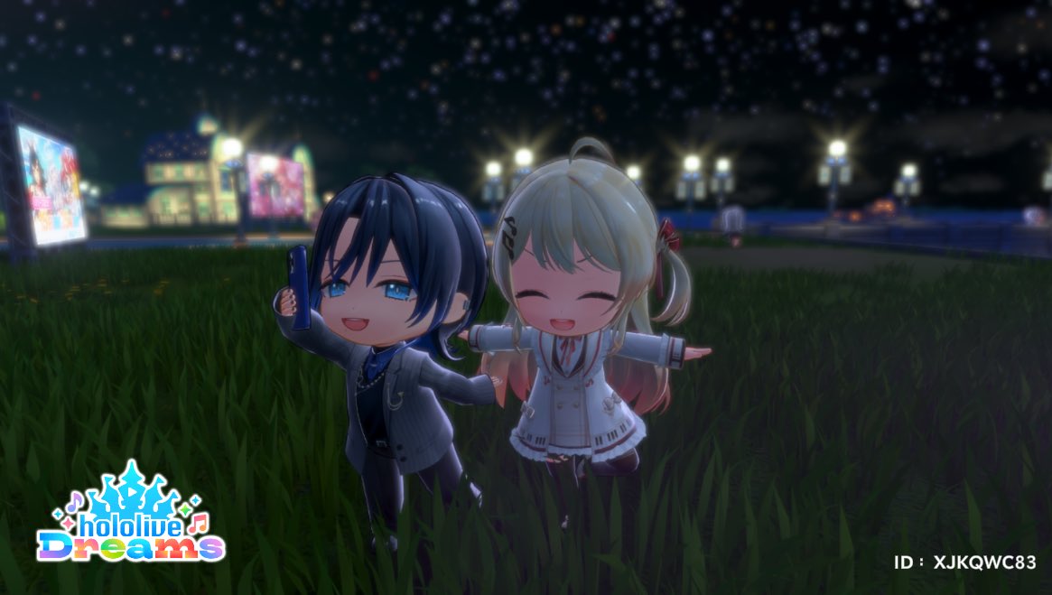 pina39chan's tweet photo. ドリーム・パークで写真を撮ったよ！
ホロライブドリームスで遊ぼう！

めっちゃ可愛いあおかな撮れた！見て〜
#Myホロドリフォト https://t.co/1jPBYbqSpR