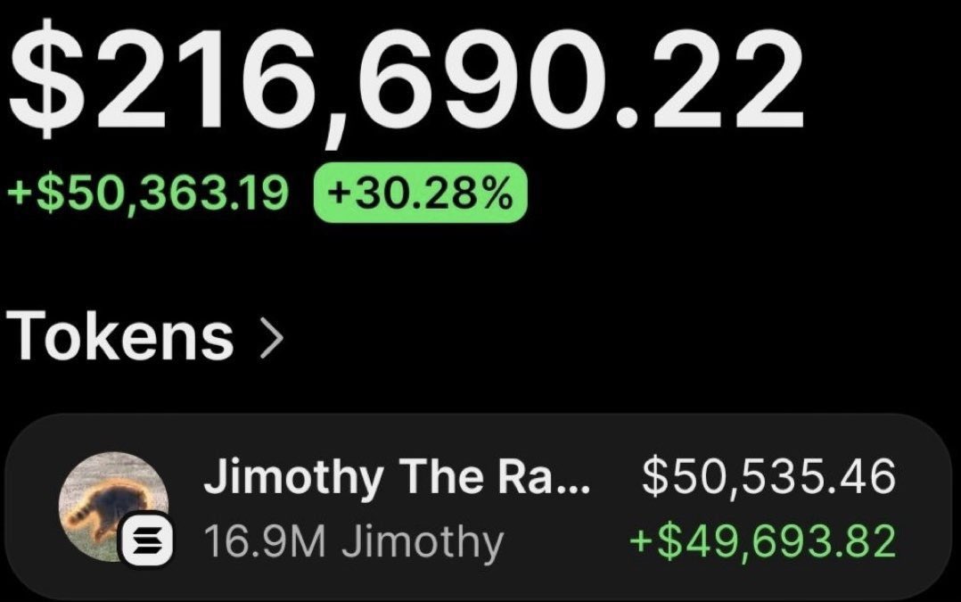 MemeGod8s's tweet photo. This guy didn't fade me and got retired from my call. $jimothy 

Invest $32,670 into $340,500 

Never saw that move coming.🫵

#memecoin #solana #trading https://t.co/6ZBesYiHZs