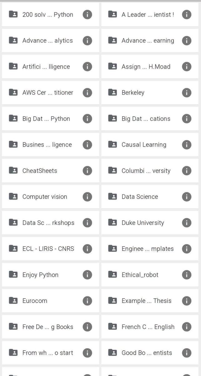Skill_academy0's tweet photo. STOP PAYING FOR ONLINE COURSES 

These free folders are a goldmine of resources that will help you transition to any tech stack.

- 🎓 MBA
- 🐍 Python
- 🔬 Data Science
- ☁️ AWS Certified
- 📈 Data Analytics
- 🛡️ Ethical Hacking
- 🤖 Machine Learning
- 🧠 AI

Check these folders https://t.co/kPxG1YiVTL