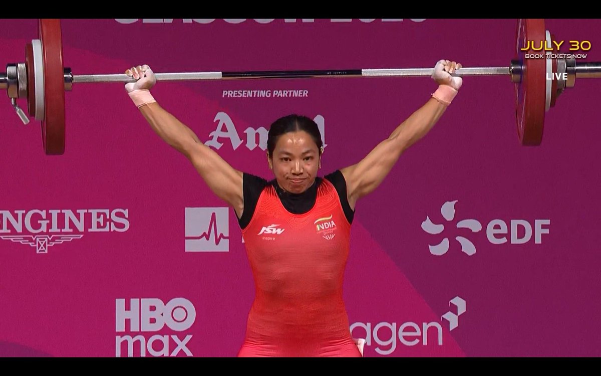 ABHISTRONG's tweet photo. 🥇 GOLD MEDAL — 2018
🥇 GOLD MEDAL — 2022
🥇 GOLD MEDAL — 2026

🚨 THREE-PEAT OF GOLD! 🇮🇳🔥

MIRABAI CHANU — THE PRIDE OF INDIA! 👑❤️

From Gold Coast to Birmingham to Glasgow, she has conquered the Commonwealth Games three times in a row. An icon of Indian sport. 🇮🇳💪 https://t.co/3TOtbHyGbI