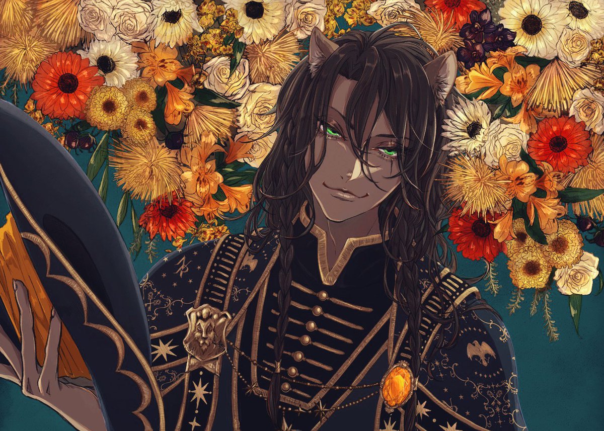 duldulko's tweet photo. レオナさんお誕生日おめでとうございます！
今年描けなかったので過去絵達にてお祝い失礼します🙏
 #おじ誕
#レオナ・キングスカラー生誕祭2026 https://t.co/ow4bbOVifb