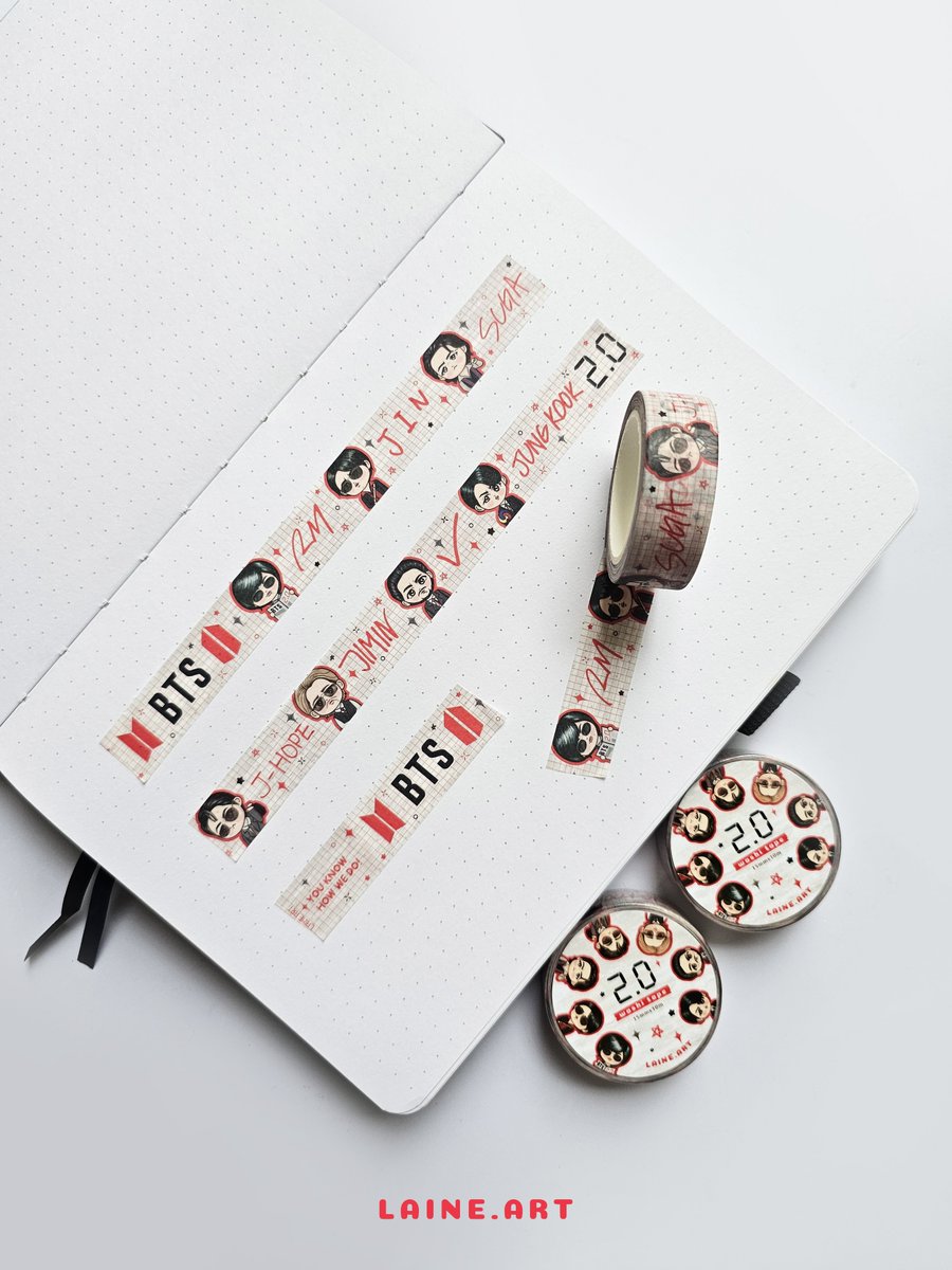 laineart_'s tweet photo. The BTS Arirang + 2.0 Washi Tape Collections are finally here! ✨
Perfect for decorating journals, planners, albums, and all your little keepsakes. 💜
Now available!
🇵🇭https://t.co/oDk3hOng9j
🌍https://t.co/tBKgv02HSt
#bts #washitape #arirang #bangtan https://t.co/vkF9H9cGc8
