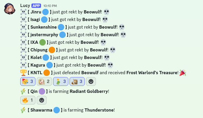 4thekingdom_xyz's tweet photo. 🐺⚔️ Beowulf, the (currently) strongest raid boss in FTK is finally defeated by the combined effort from some of our strongest players!

2 months since our inception, and already FTK's limits have been tested. 

Kudos on the first blood against the wolf, adventurers! 🔥 https://t.co/t6nNSN8GMj