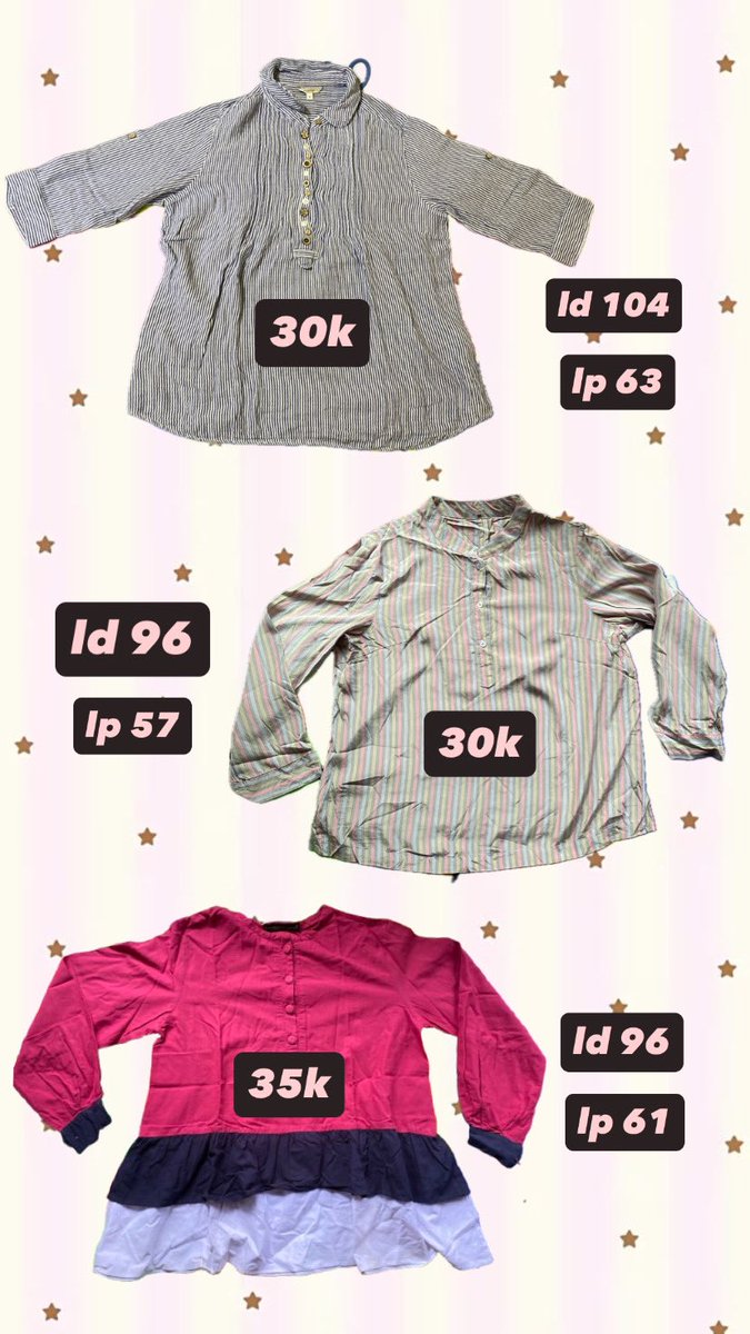 flownyul's tweet photo. atasan cewek kemeja,batik,blouse,rok abu dm buat detail, co by oren bisa cod/splitpay. nego tipis boleh kok 🫶🏻 https://t.co/mtvdEV6nHO