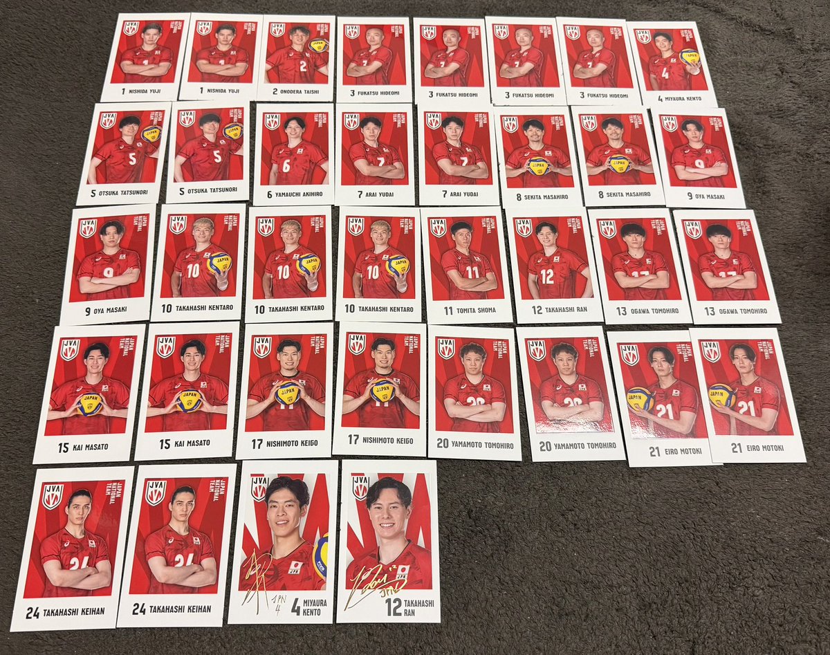 _ou121t's tweet photo. 男子バレーボール日本代表 VNL ネーションズリーグ ユニフォームキーホルダー ユニキー ガチャ ポトレ

【譲】
画像のもの＋VNL缶バッジ宮浦

【求】
定価

鹿児島、🇧🇷親善試合、アジア選手権にて手渡し可能です。郵送も可能です。
検索からでもお気軽にお声掛けください。 https://t.co/GrMzjp0i7r