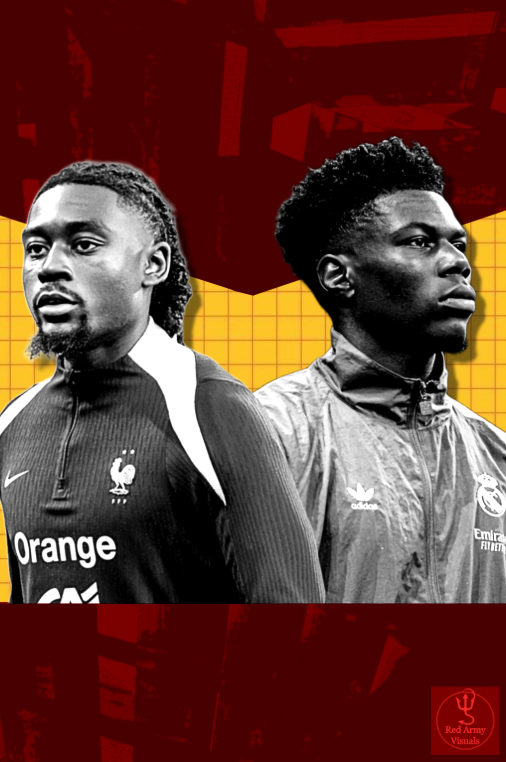 RedArmyVisuals's tweet photo. 🇫🇷🔴 United’s 3rd Midfielder Hunt
Koné (AS Roma): £50 M | 24 yrs
Tchouaméni (Real Madrid): £85 M | 26 yrs
Who fits better in United’s rebuild?👀
#MUFC #RedArmyVisuals #MUFC #ManchesterUnited #TransferNews #Koné #Tchouaméni #CarrickEra #RedArmy #Football #ForYou https://t.co/5eoWSpreBf