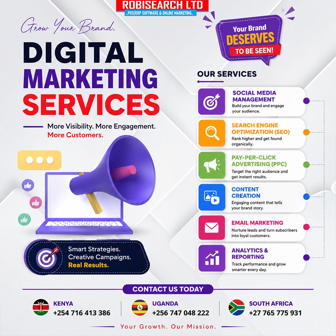 RobisearchICT's tweet photo. Your business deserves more than random posts. It deserves customers. π
Let Robisearch turn your online presence into real growth, real leads and real sales.
π 0716 413 386
#DigitalMarketing #KKSeason3loading #SMEsKe #endpoliceimpunity #MadeInKenya #Seo #erp #POS #CCTV https://t.co/9l9bK0TSP0