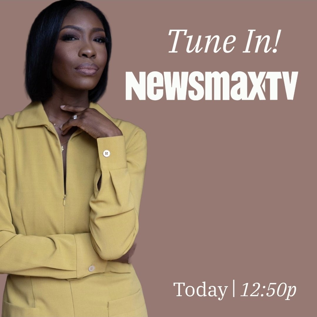 IAM_JanelleK's tweet photo. Coming up... @NEWSMAX https://t.co/AGMChemddh