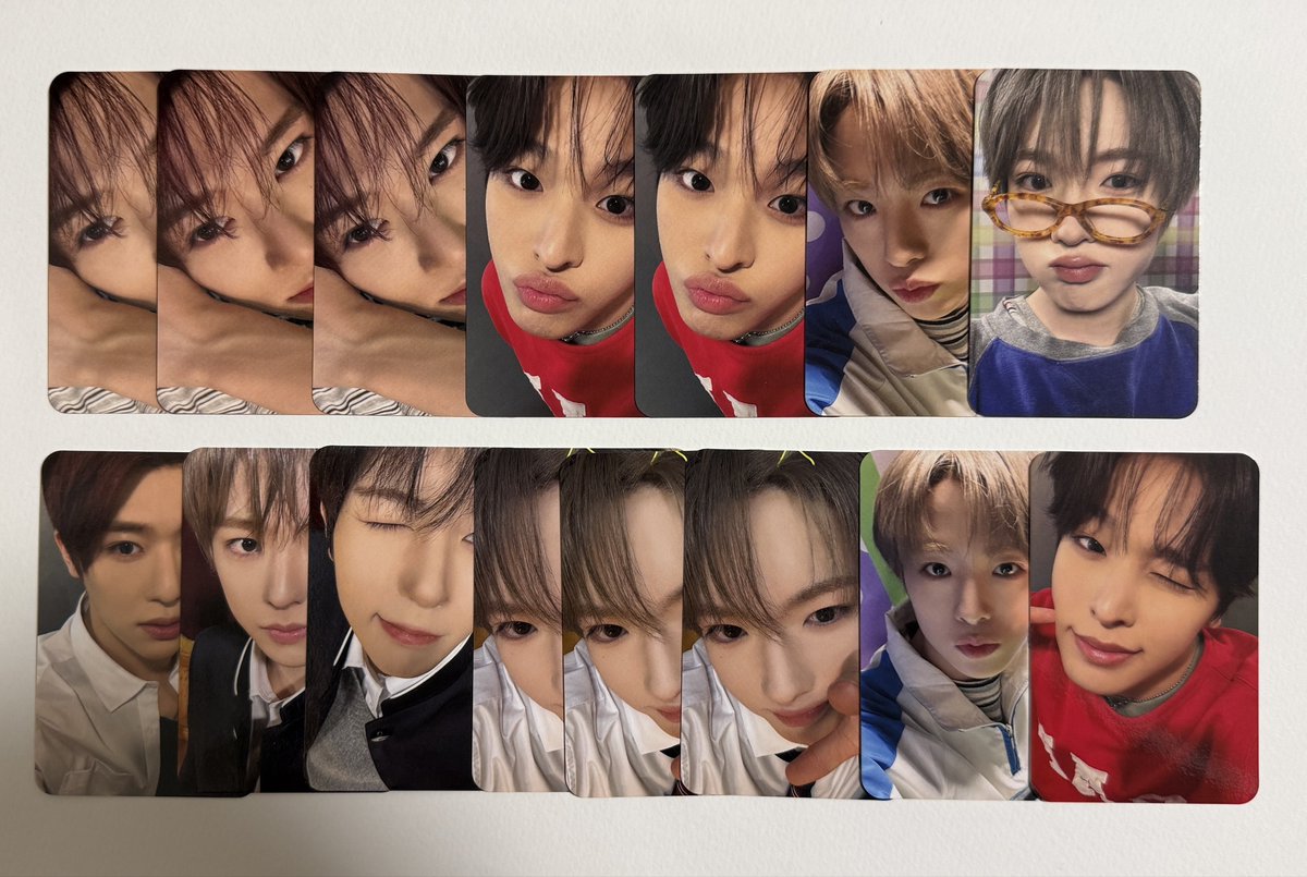 _cljh_'s tweet photo. NCTWISH NCT WISH ウィシ うぃし トレカ 交換 YO-I-DON! よーいどん BOY MEETS GIRL mumo mu-mo

譲 シオン リク ユウシ リョウ サクヤ

求 同異種 ジェヒ 他アルバムも検討します◎

特にmumo第一弾求めております😖
枚数多い方.条件の良い方優先☼
郵送での交換📮
リプお待ちしております☺︎ https://t.co/z3Hn9oxMv9