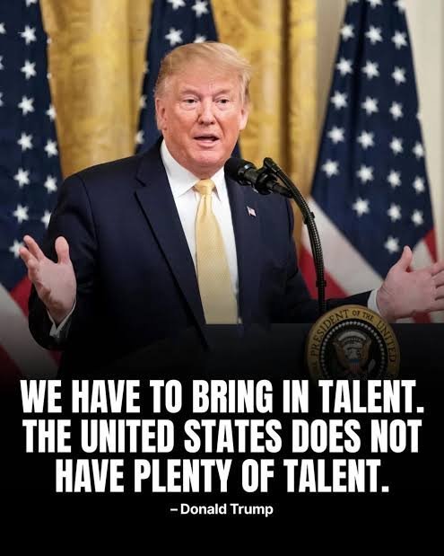 WhiteSlayertx6's tweet photo. @stats_feed Golden Words from Trump. Indirectly he is saying that Americans are DUMB &amp; F@G0TS. 😂 https://t.co/CXiS8WFvHs