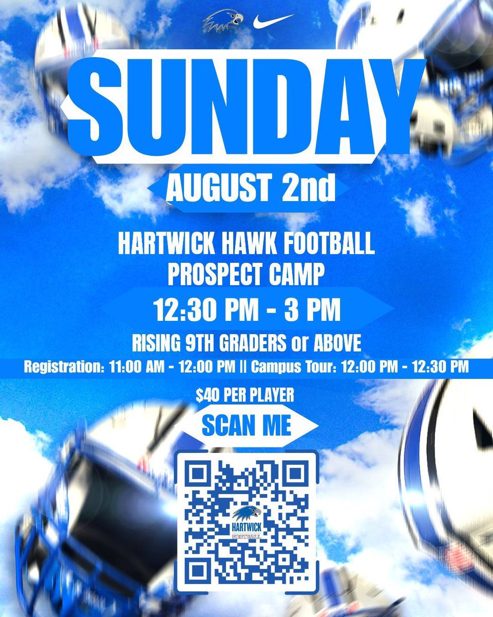 Coach_Haberger's tweet photo. 7 DAYS AWAY FROM CAMP!!!

Come compete against great competition and learn more about being a Hartwick Hawk!!!

Sign up now!!!!

https://t.co/6Zee3DuM3W

@HartwickFball @CoachRogers13 @Coach_Salcedo @CoachTheophel @coach_wrighthfb @CoachElmore70 @CoachLegagneur https://t.co/LYwCa6oSt6