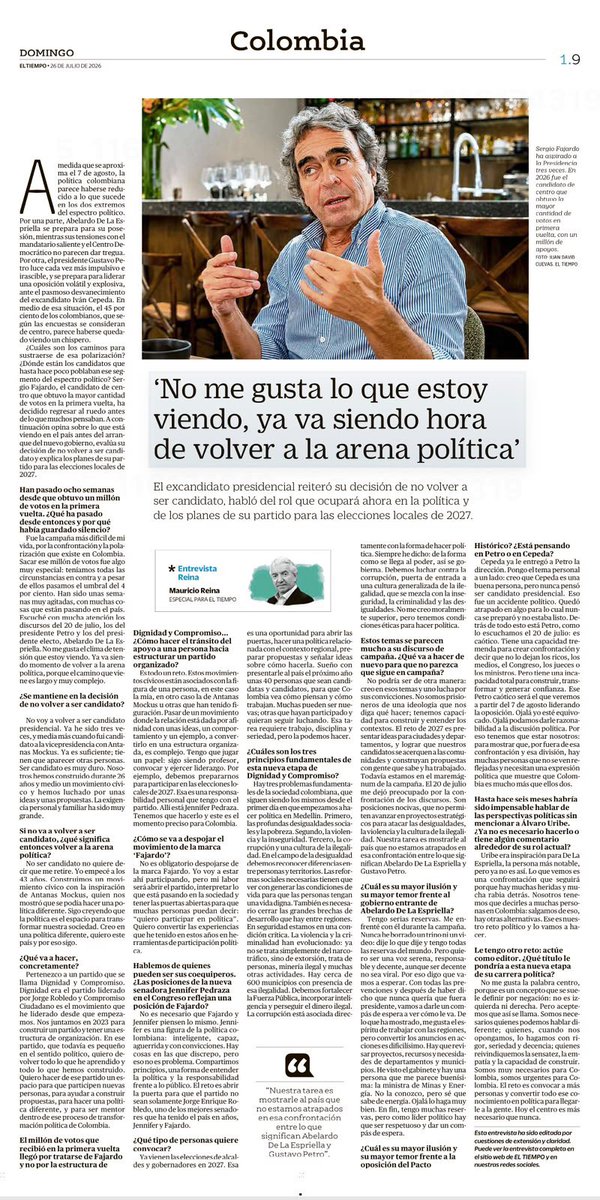 Sergio Fajardo tweet media