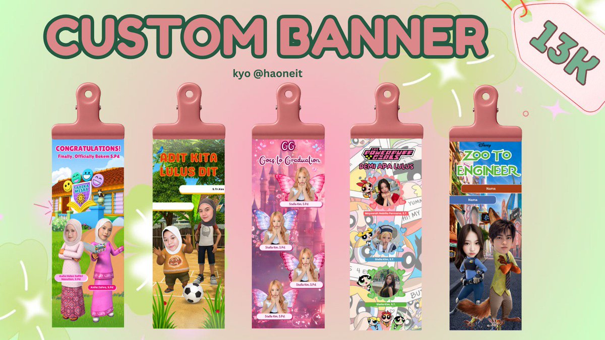 desainbyhao's tweet photo. @myocakee @haoneit opeen banner start 13k ajaa ka, payment di akhir, testi di pin nya yaa
https://t.co/SRJay4kj8p https://t.co/Sy7fJtElzL