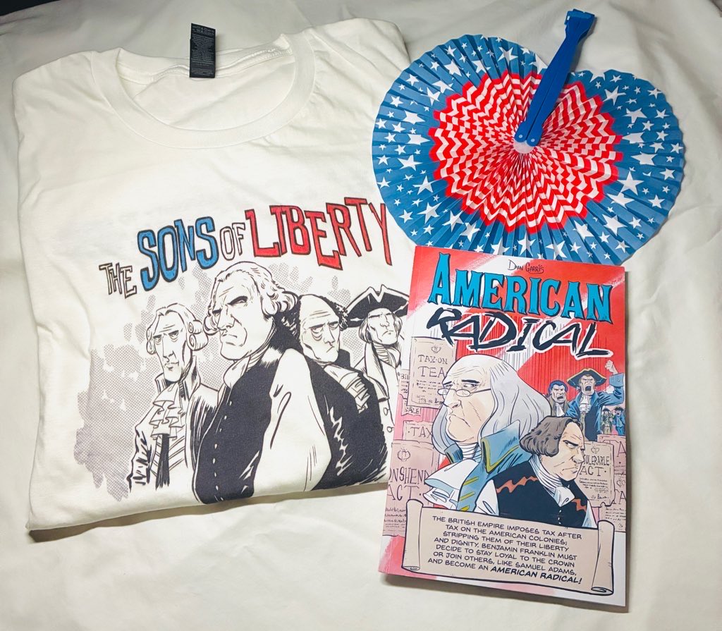 DeanGarris's tweet photo. @ComicsBulletin_ American Radical is a 56-page graphic novel that explores the transformation of Benjamin Franklin from British loyalist to radical revolutionary. This is the last week of the campaign, lots of great rewards! https://t.co/Ce3X5kf9YR https://t.co/md4QrYMyCj