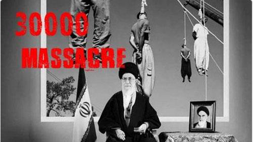 sheriran95's tweet photo. #FreeIran2026 : The in Iran #1988Massacre refers to an event in which in, by order of Ruhollah Khomeini, more than 30,000 political prisoners were executed in Iranian government prisons from late July to mid-autumn 1967 in Tehran and other cities, and were secretly buried in mass graves in often unknown locations.
                                         ..............................
#مرگ_بر_ستمگر_چه_شاه_باشه_چه_رهبر
#OurChoiceMaryamRajavi