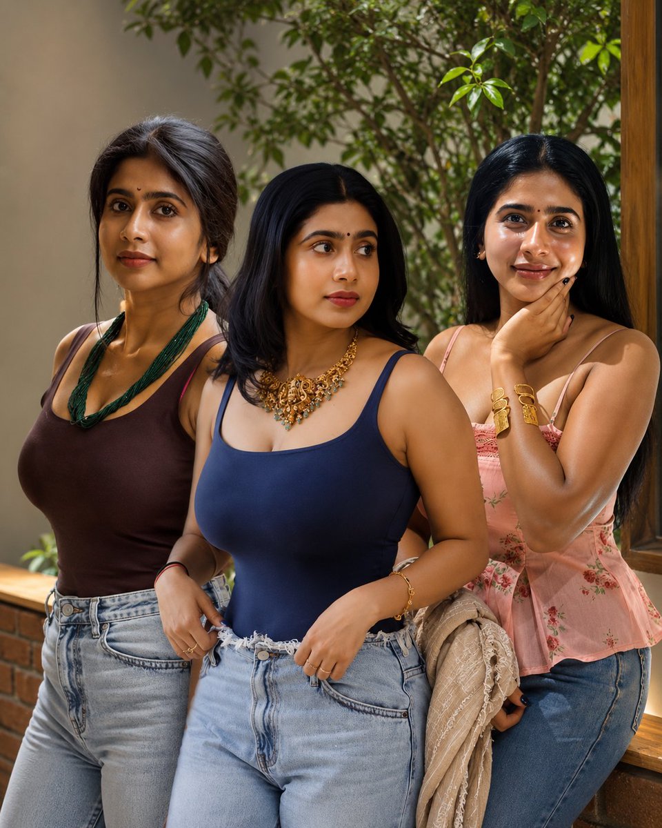 Devap8955's tweet photo. Three looks. One frame. Which one wins? 👀✨
#prathiba 🤤 https://t.co/LD3gmj9MOJ