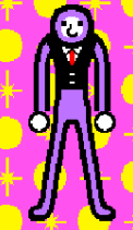 ElpFillbots's tweet photo. rhythm heaven just LOVES to make purple men with circle heads and white part where the eyes and mouth are https://t.co/T66kqgG2lt