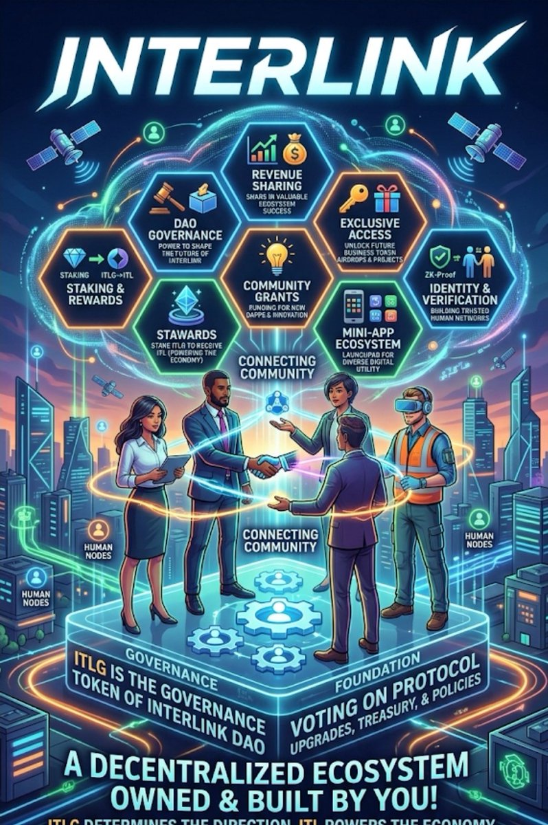 JoshuaInterlink's tweet photo. Staking is just the beginning. 🏗️
​$ITLG is the governance foundation of the entire @InterLink ecosystem. Built on Proof of Personhood, it powers a decentralized, human-verified Web3 network free from bots and fake engagement.
#InterLink #ITLG #ITL https://t.co/Yz0fQiobqa