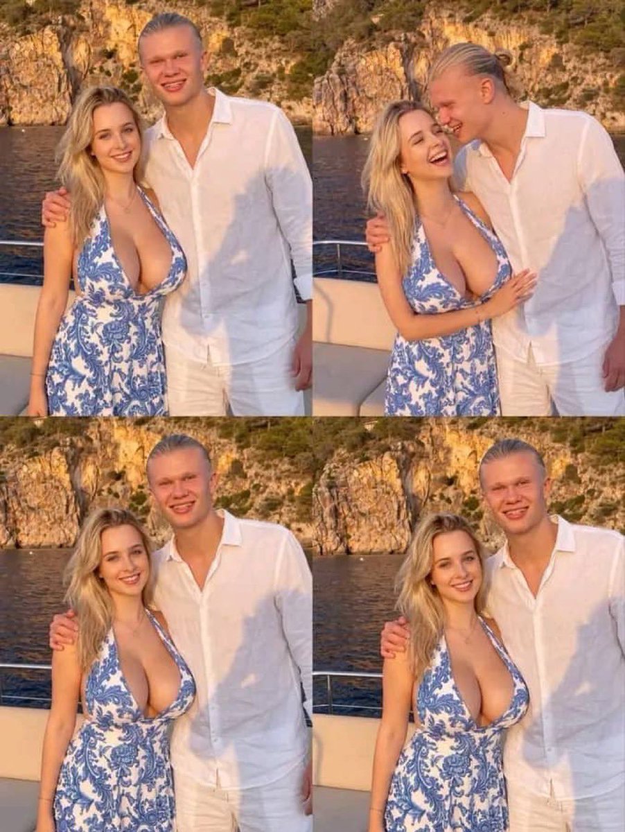 ThaEuropeanLad's tweet photo. Haaland and his girlfriend.... https://t.co/K9sQIk30NA