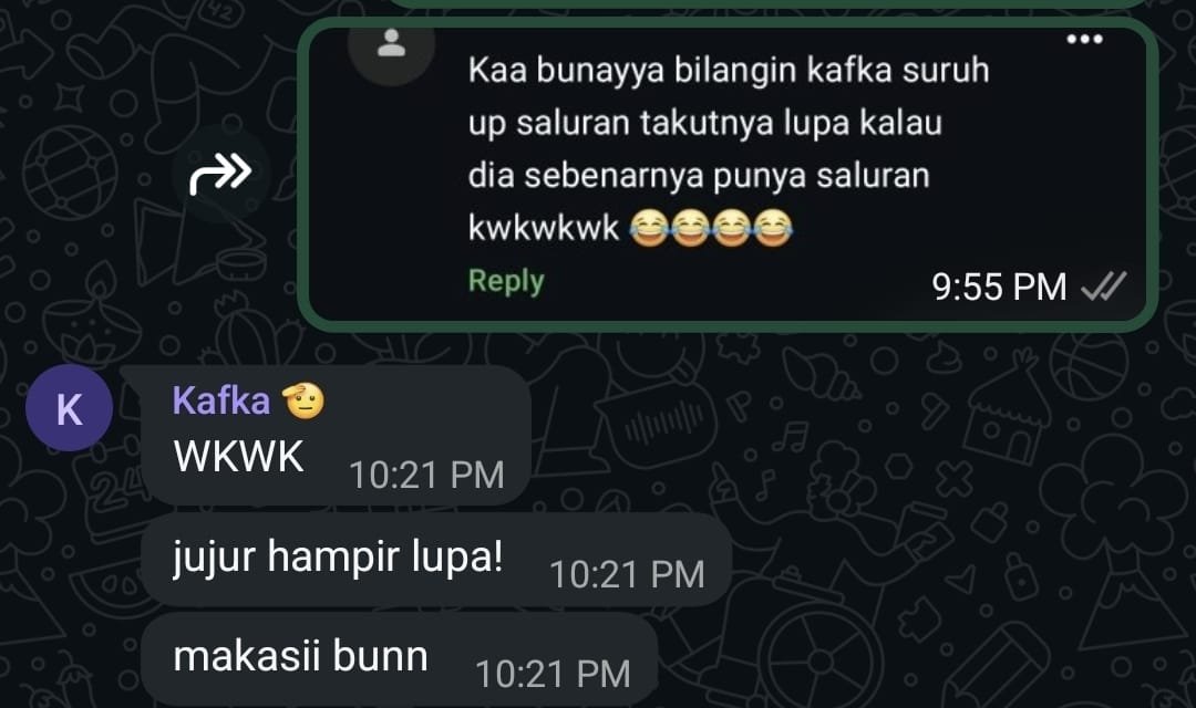 haekyuchan's tweet photo. @ivyviviyu udah ada yg nyampein kak, di ch nya ka bunayya https://t.co/ThNk1411fo