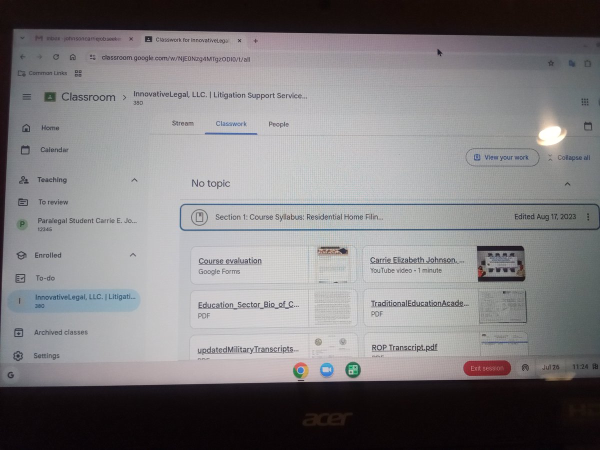 CarrieJohnson_E's tweet photo. I have not been able to finish my first Google class that I started a long time ago. A glimpse at my first Google Classroom. #googleforms #coursesyllabus I will be changing the name of this course. https://t.co/yS2d21rJUg