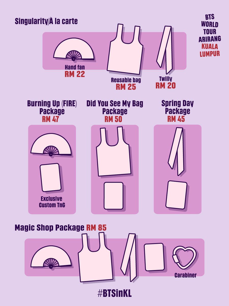 MY_btsarmy's tweet photo. ✨ #BTSinKL Fan Merch Release

Our official fan merch lineup is finally here~ Stay tuned for the fan art reveal happening tonight.

🛒 Pre-Orders Open:
⏰ July 27 | 8:00 PM (MYT)

Disclaimer: Every purchase makes a difference. 100% of the profits will go directly toward funding our BTSinKL fan projects, helping us bring these projects to life for MyARMY. Thank you for your support! 💜