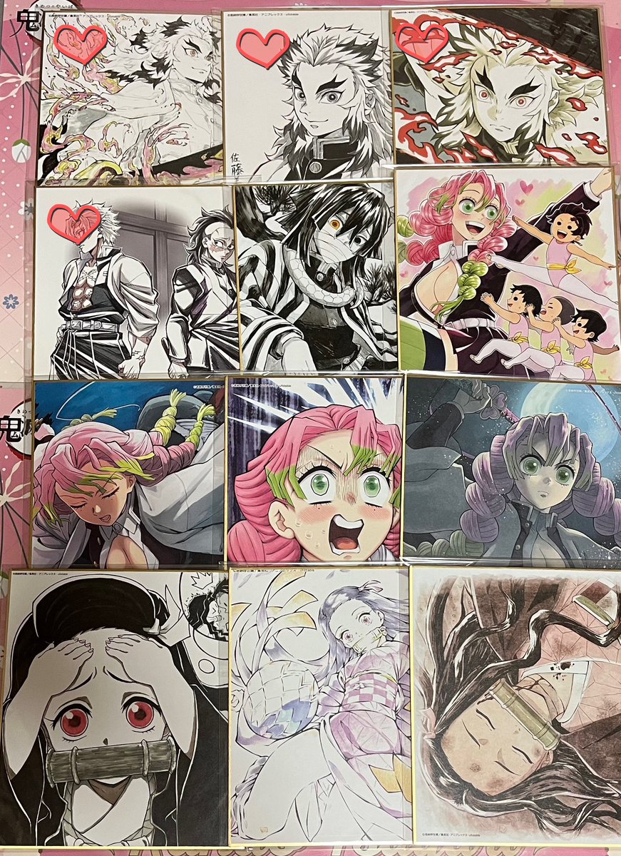 kumakuma0422's tweet photo. 【譲渡】鬼滅の刃 色紙 立志 無限列車 刀鍛冶の柱稽古

譲→画像2〜5

求→700円/枚＋送料

⚠️アクリル色紙ではありません
⚠️全て外袋無し

■画像1の内容を必ずご確認ください(既読印があります)

→ https://t.co/lwfVvxyPqu