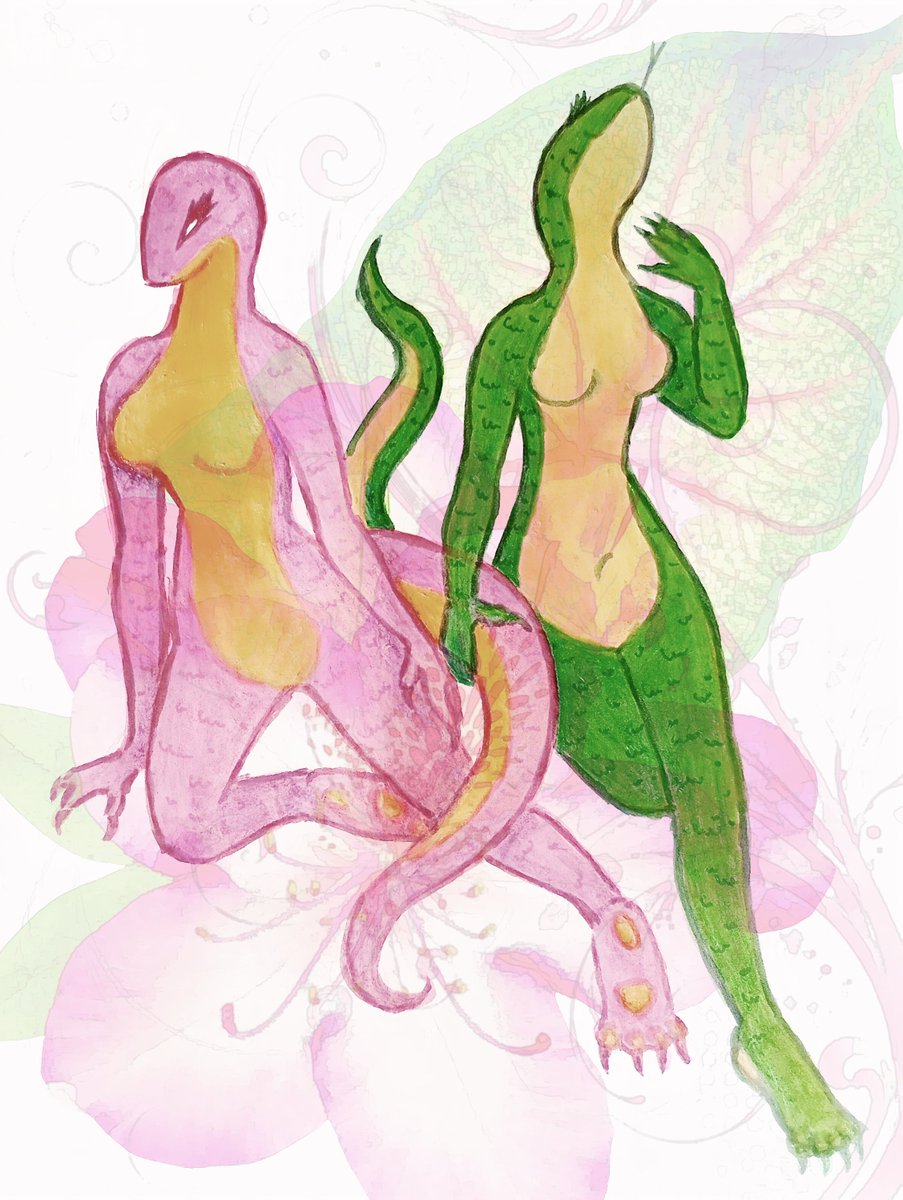 _starmuse's tweet photo. soft reptile girls and cute little paws 🌷🐍
#art #furry #furryart #furryartist #sapphism #lesbianism #lesbians #snakes #reptiles #scaly #traditional_art #markers #pencils #sfwfurry #paws #furrypaws #aestheticart #фурри #фурриарт #традишка #маркеры #карандаши #арт https://t.co/l6zhuActJX