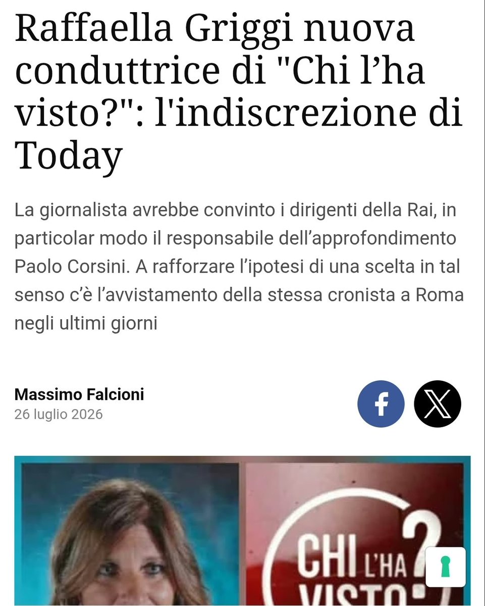 fantachilhavist's tweet photo. Si vocifera Raffaella Grigi nuova conduttrice di #Chilhavisto.

Che ne pensate? 🤩 https://t.co/VppdBm3MMU