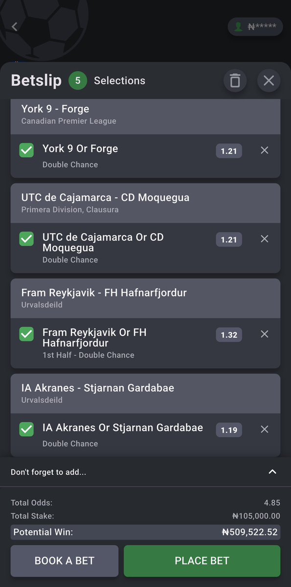 MrBeeSZN10's tweet photo. ✅ BET OF THE DAY ON @Bet9ja 

6 ODDS 🙏

1st Frame ⏩️ 5LG5DKW

2nd Frame ⏩️ 5LG5BF6

#Bet9jaCode https://t.co/dko8QmrVaG